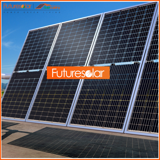 Futuresolar Tier 1 verticais de dupla face bifronte painéis solares 350W-380 W 